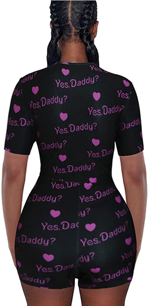 Yes Daddy Black and Pink Romper (size x large )